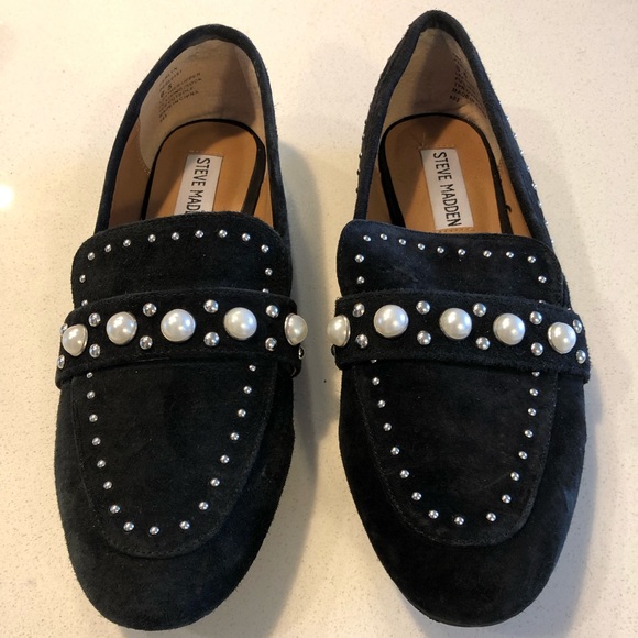 STEVE MADDEN black pearl loafers - Picture 3 of 5